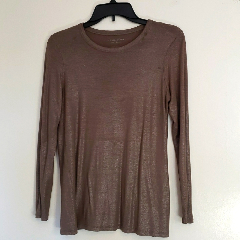 SIMPLY VERA. VERA WANG. TOP. SIZE S.